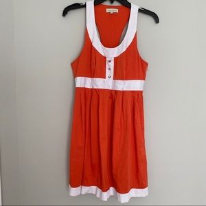 Annie Griffin Orange Racerback Cotton Lela Dress